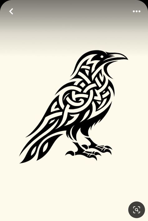 Celtic Raven Tattoo Design, Celtic Crow Tattoo, Viking Pyrography, Celtic Raven Tattoo, Leg Band Tattoos, Thistle Tattoo, Stitch Fiddle, Viking Embroidery, Celtic Raven