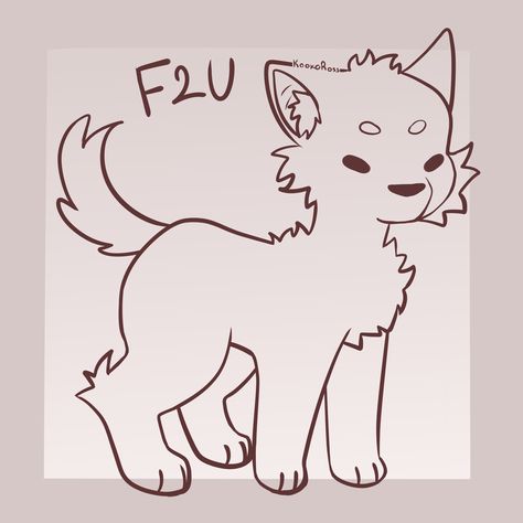 Wolf Base F2u, F2u Human Base, Wolf Drawing Base, Wolf Base Drawing, Fursona Template, Fursona Ref Sheet Base, Dog Base, F2u Base, Wolf Base