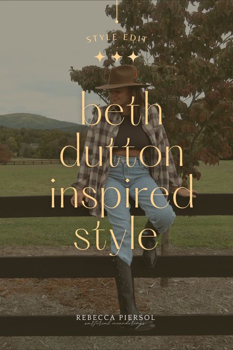 Casual Beth Dutton Style - Sartorial Meanderings Beth Dutton Inspired Outfits, Cowgirl Style Outfits Fall, Beth Dutton Style, Big Fur Coat, Yellowstone Outfits, Everyday Uniform, Cowgirl Style Outfits, Cheap Hats, Ankle Cowboy Boots