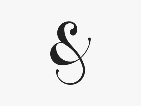 Ampersand by Ambigram Car Signage, Ampersand Tattoo, Ampersand Logo, Initial Logo, Online Logo Design, Hand Lettering Tutorial, Font Inspiration, Cursive Fonts, Online Logo