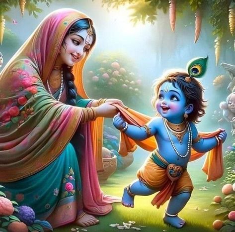 Yasodha Krishna Images, Cute Kanha Pics, Krishna Baby Images, Bal Krishna Images, Krishna With Yashoda Maiya, Cute Little Krishna Images, Baby Krishna Cute Pic, Little Krishna Cute Pics, Baby Radha Krishna