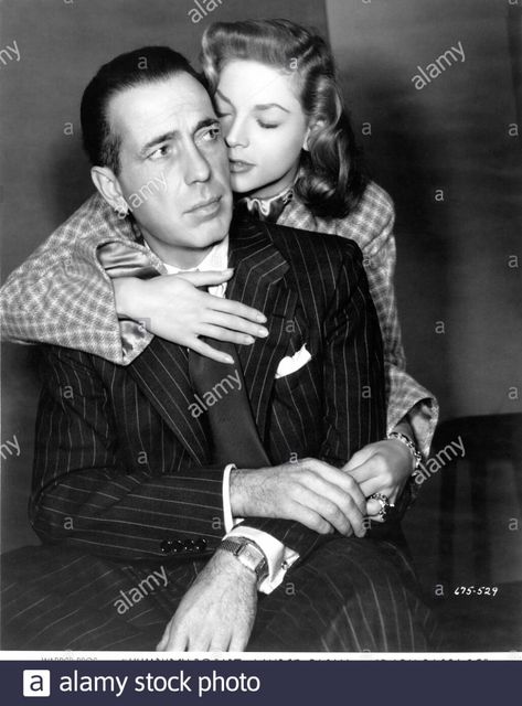 HUMPHREY BOGART and LAUREN BACALL in DARK PASSAGE 1947 director / screenplay DELMER DAVES Warner Bros. Stock Photo Lauren Bacall Humphrey Bogart, Bogie And Bacall, Bogart And Bacall, Hollywood Couples, Classic Movie Stars, Lauren Bacall, Humphrey Bogart, Famous Couples, Golden Age Of Hollywood