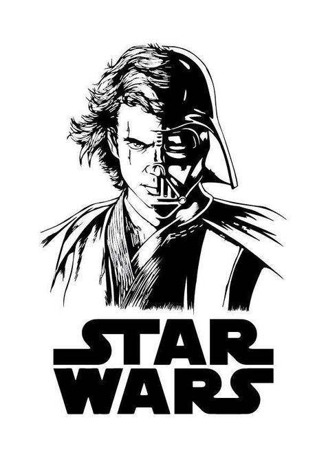 Star Wars Art Drawings, Darth Vader Poster, Disfraz Star Wars, Darth Vader Star Wars, Anakin Vader, Leia Star Wars, Star Wars Quotes, Ralph Mcquarrie, Star Wars Anakin