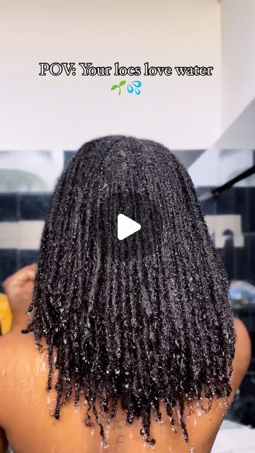 Jovânia (Jo-va-nee-yah) on Instagram: "One thing about me, I WILL wet my locs💦🌱
There are sooo many different opinions on wetting loc’d hair!!

Do you wet your hair, if so, how often?

#microlocs #microlocjourney #locjourney #locstyles #locs #loclivin #microlocstyles" Microlocs Loose Ends, Jet Black Locs, Puffy Locs, Micro Locs Starter, Different Opinions, Thing About Me, Micro Locs, Loc Journey, Hair Do