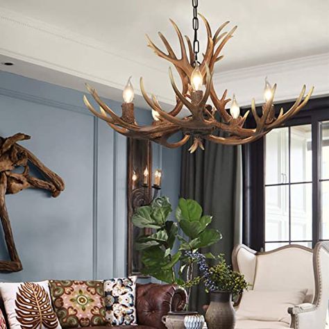 Rustic Bedroom Chandelier, Chandelier Rustic, Antler Lighting, Cabin Chandelier Rustic, Antler Chandelier In Living Room, Antler Chandelier Bedroom, Antler Chandelier Dining Room, Antler Chandelier Office, Antler Pendant Light