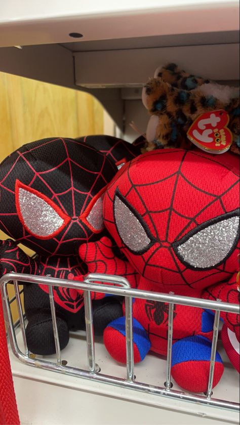 Miles Morales Clothes Aesthetic, Spider Man Teddy Bear, Spiderman Gift Ideas For Girlfriend, Miles Morales Plush, Spider Man Things To Buy, Miles Morales Stuff, Spiderman Squishmallow, Spider Man Plushies, Spiderman Stuff To Buy