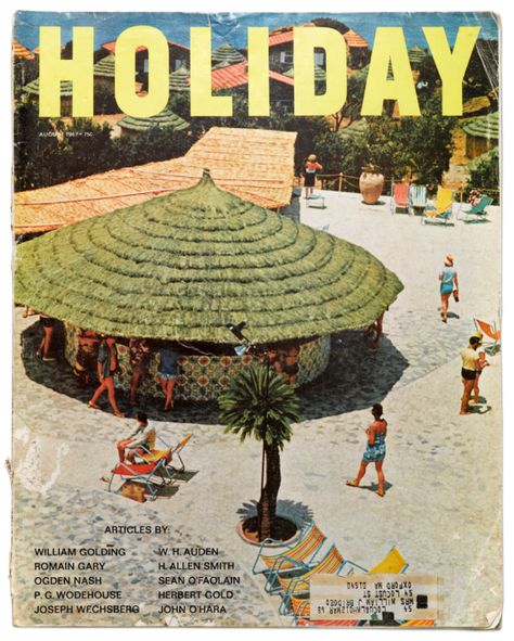 Holiday Magazine Cover - August 1967 Holiday Magazine Covers, Romain Gary, Holiday Magazine, Surfer Magazine, Travel Magazine, American Travel, Photo Essay, Vintage Magazines, On Holiday