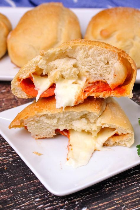 Pepperoni Rolls Homemade Pepperoni Rolls, Pepperoni Rolls, Weekly Meals, Hot Pockets, Gooey Cheese, Salad Sandwich, Kids Recipes, Small Bowl, Meals For The Week