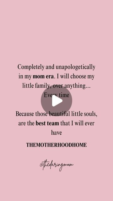 Motherhood | Motivation | Business on Instagram: "Happily in my Mom Era ❤️  Comment YES if you are too ✨  FOLLOW @thedaringmom for more daily #momquotes   Credit @themotherhoodhome  #motherhoodquotes #momcommunity #honestmotherhood #mompreneurs #mombosslifestyle #workingmomma #howtostartabusiness #howtomakemoneyonline #laptoplifestyle" Motherhood Motivation, Motherhood Reminder Quotes, Enjoying Motherhood Quotes, Aint No Hood Like Motherhood, Motherhood Changes You Quotes, Ain’t No Hood Like Motherhood, In My Mom Era, Business On Instagram, Laptop Lifestyle