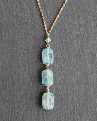 Cascade Necklace, Beaded Necklace Diy, Repurposed Jewelry, Natural Stone Jewelry, Homemade Jewelry, Blue Kyanite, Jewelry Inspo, Simple Jewelry, Jewelry Projects