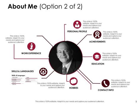 About Me Personal Profile D214 Ppt Powerpoint Presentation Infographic Template Files | PowerPoint Templates Download | PPT Background Template | Graphics Presentation Personal Profile Design, Ppt Background Template, Presentation Infographic, Team Profile, Ppt Ideas, Symbol Wallpaper, Cv Inspiration, Ppt Slide Design, Paper Presentation