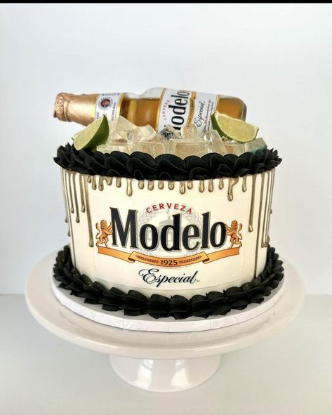 On today’s episode of “Inspo Pic vs Sweets by Kash”… 🍺 @modelousa Cerveza @inkedibles of course for our premium frosting sheets… link is in our bio to order all your edible image supplies! #fypシ゚ #bakery #affiliate #inkedibles #affiliatemarketing #viral #cakedecorator #SmallBakery #cake #edibleimage #cakesofinstagram #modelo #cerveza #CervezaModelo #sweetsbykash Modelo Cake Beer, Cake Beer Design, Modelo Birthday Party Ideas, Stella Artois Cake, Beer Cake Ideas For Men, Mens 30th Birthday Cake, Modelo Cake, Modelo Beer Cake, Patron Cake