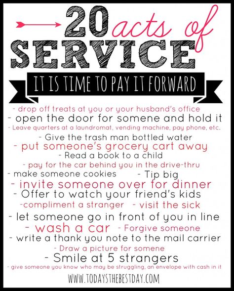 Acts Of Service Ideas, Community Service Ideas, Acts Of Service, Service Ideas, Service Projects, Kindness Matters, Pay It Forward, Service Learning, Relief Society