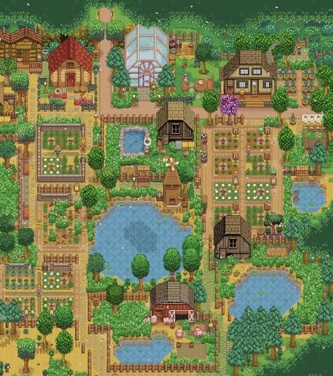 Stardew Valley Farm Layout Year 3, Stardew Valley Forest Farm Design No Mods, Stardew Valley Farm Layout Base Game, Standee Valley Farm Layout, Stardew Valley Farm Layout Forest Multiplayer, Stardew Forest Farm Layout Cute, Star Dew Valley Farm Layouts Forest, Stardew Valley Standard Farm Layout Year 2, Forest Farm Layout Stardew Valley Year 1