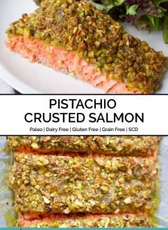 Pistachio Salmon, Crusted Salmon Recipes, Pistachio Crusted Salmon, Paleo Dinners, Scd Diet, Specific Carbohydrate Diet, Crusted Salmon, Easy Salmon, Salmon Dishes