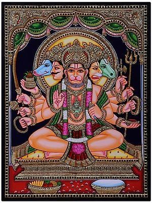 Panchamukhi Hanuman, Panchmukhi Hanuman, Hanuman Ji Wallpapers, Tanjore Paintings, Hanuman Hd Wallpaper, Kerala Mural Painting, Shri Hanuman, Hanuman Pics, Shri Ram Photo