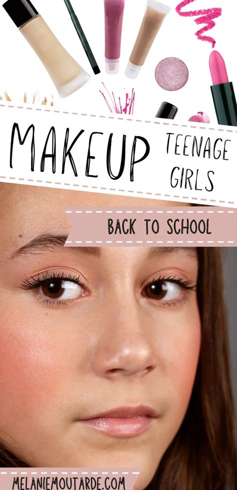 Makeup For Teens Beginner, Teenage Makeup Looks Natural, Teen Makeup Looks Natural, Teenage Makeup Looks, Teen Makeup Routine, Simple Teen Makeup, Teen Makeup Looks, Teen Girl Makeup, Preteen Makeup