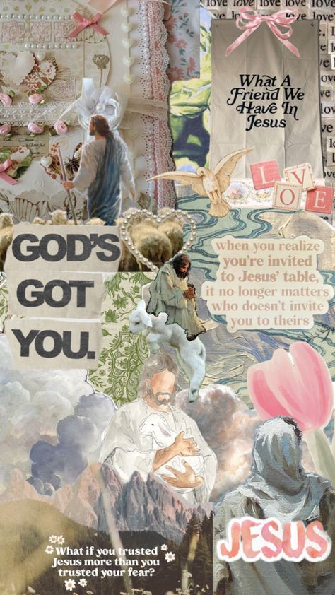 God Quote Aesthetic Wallpaper, Bible Collage Art, Moody Christian Aesthetic, God Inspired Wallpaper, Aesthetic Wallpaper With Bible Verse, God Posters Aesthetic, Cute Religious Wallpaper, Religious Wallpaper Aesthetic, Cute Catholic Wallpaper