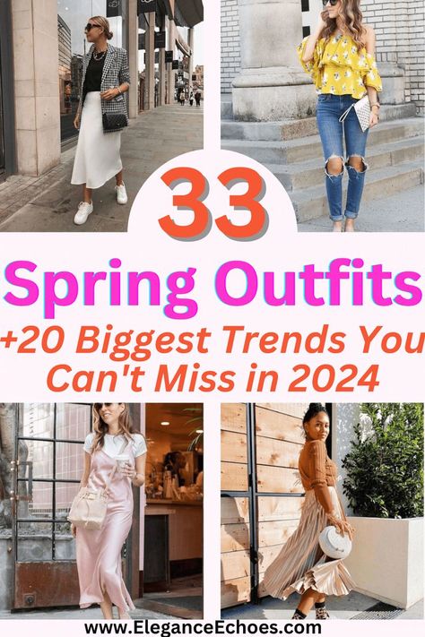 Here are essential 33 spring outfits, including accessories, the right footwear, and the best fabric for spring fashion outfits. Plus, check out 20 2024 trends for a stylish spring outfit inspiration. Dinner Outfit Spring 2024, Out To Dinner Outfit Spring, Casual Spring Dinner Outfit, Spring 2024 Shoe Trends, Spring Shoes 2024, Dinner Outfits Spring, Spring Dinner Outfit, Casual Dinner Outfit Spring, Dinner Outfit Spring