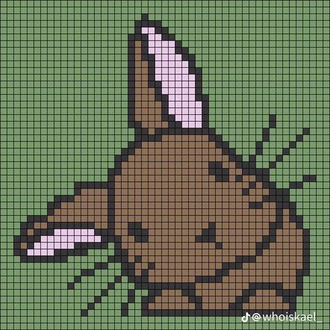 Crochet Alpha Pattern Square, Bear Grid Pattern, Pixel Grid Ideas Crochet, Pixel Crochet Pattern Charts Easy, Alpha Patterns Simple, Rabbit Pixel Art, Tapestry Crochet Ideas, Crochet Tapestry Pattern Free Charts, Bunny Pixel Art