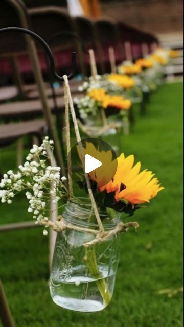 The Wedding Isle 🥂 on Instagram: "Wedding Theme of The Week part 2🥂  Sunflower themed 🌱🌞   This is a super fun, bright and vibey theme for your big day.  Let us know which theme you would like to see next ✨  #wedding #weddingsouthafrica #weddingplanning #weddingideas #weddinginspiration #bohowedding #summerwedding #floralwedding" Sunflower Beach Wedding Ideas, Sunflower Wedding Theme Rustic, Sunflower Fall Wedding, Sunflower Wedding Theme, Fall Sunflower Weddings, Sunflower Wedding Centerpieces, Theme Of The Week, Sunflower Centerpieces, Wedding Isles