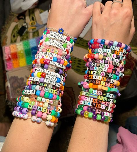 Kandi Bracelets Ideas Cuffs, Rave Gifts, Rave Kandi Bracelets, Kandi Cuff Ideas, Kandi Bracelets Rave, Rave Perler, Rave Candy, Kandi Inspiration, Kandi Rave