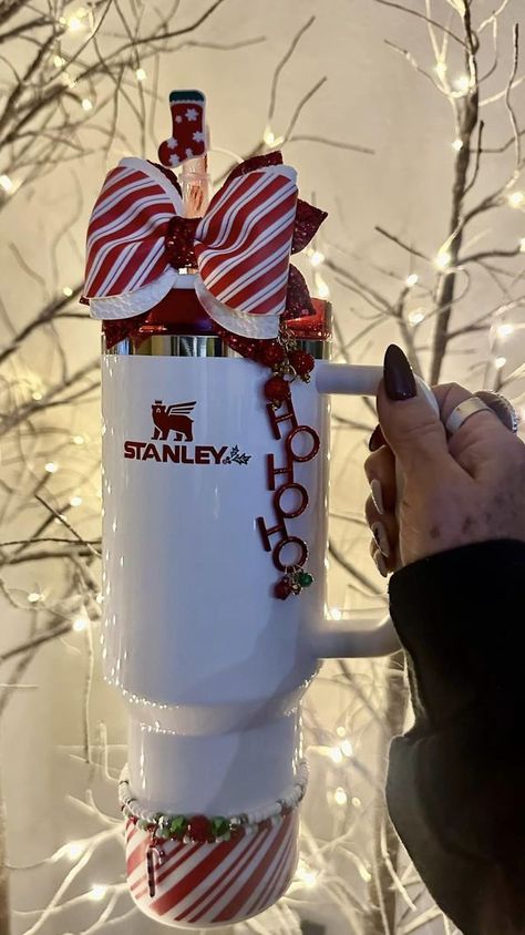 Stanley Tumbler Obsession **NO BUY/SELL/TRADE** | Working on my Holiday cups 🎄 I know it’s way too early  | Facebook Filled Stanley Cup Gift Ideas, Stanley Christmas Gift, Stuffed Stanley Cup Gift Ideas, Christmas Stanley Cup Gift, Starbucks Cups Christmas Gifts, Stanley Cup Christmas Gift Ideas, Stanley Gift Ideas, Christmas Stanley, Elf Stanley Cup