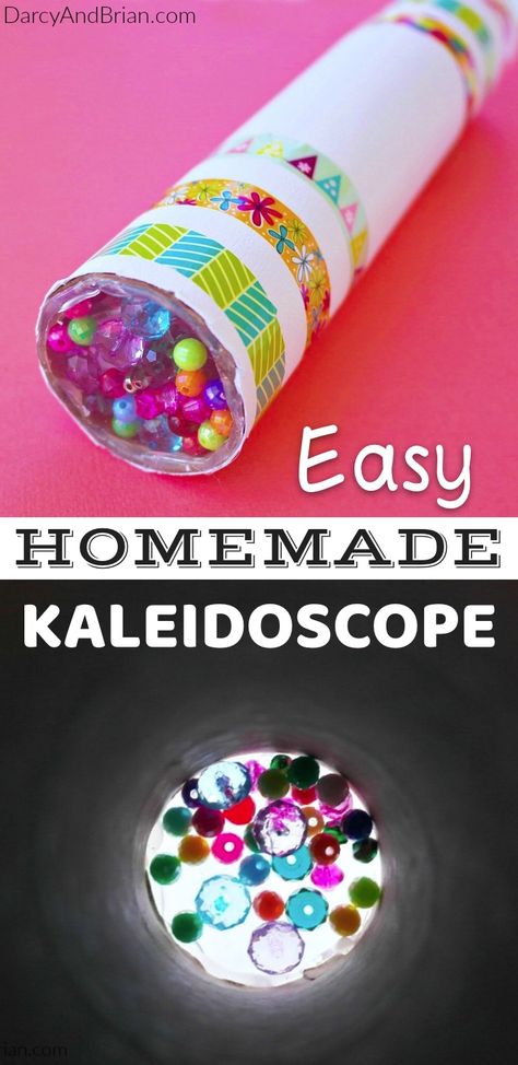 What To Do With Paper Towel Tubes, Kaleidoscope Craft Preschool, How To Make A Kaleidoscope Kids, Cardboard Crafts Preschool, Crafts With Paper Towel Tubes, Cardboard Tubes Crafts, Kaliedescope Diy For Kids, Projects For Preschoolers Easy, Crafts With Beads For Kids