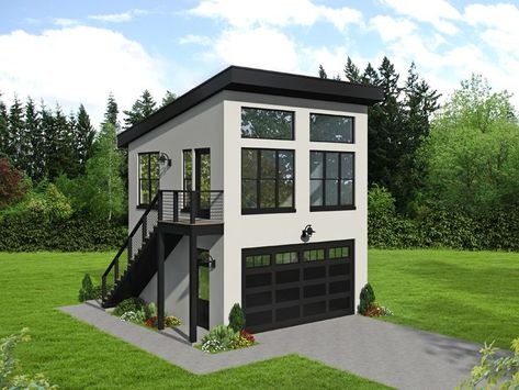 800 Sq Ft House, Garage Plans With Loft, House Lifestyle, Loft Plan, Carriage House Plans, Garage Loft, Garage Studio, Garage Apartments, Garage Plan