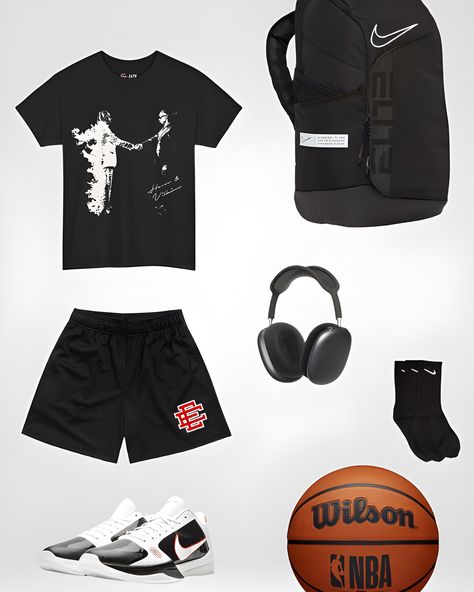 Link in bio🔗 #outfit #outfitideas #foryou #basketball #feedfeed #feed Hoops Outfits, Basketball Outfits Men, Hooping Fits, Hooper Outfit, Gym Fits Men, Basketball Drip, Basketball Fits, Outfit Basketball, Basketball Outfits