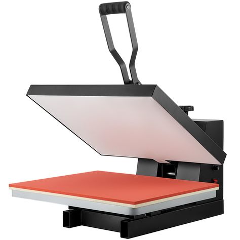 VEVOR Heat Press Machine 16 x 20 in Sublimation Printer Transfer for DIY T-shirt Large Press Platen Silicone & Sponge Pads Precise Control Upgraded Teflon Coating Tightly Wrapped Versatile Uses Timer Control: 0-999s,Color: Black,Voltage: 110V,Platen Size: 16 x 20 in / 40.6 x 51 cm,Model: TL4050-1,Product Weight: 60.69 lbs / 27.53 kg,Temperature Range: 0 - 482℉ / 0 - 250℃,Package Weight: 67.9 lbs / 30.8 kg,Power: 1700W,Product Size: 24.21 x 20 x 14.37 in / 61.5 x 51 x 36.5 cm,Package Size: 27 x 2 How To Use A Heat Press Machine, Concept Collage, T Shirt Printing Machine, Silicone Sponge, Shirt Printer, Digital Printing Machine, T Shirt Printer, Computer Basic, Packaging Machine