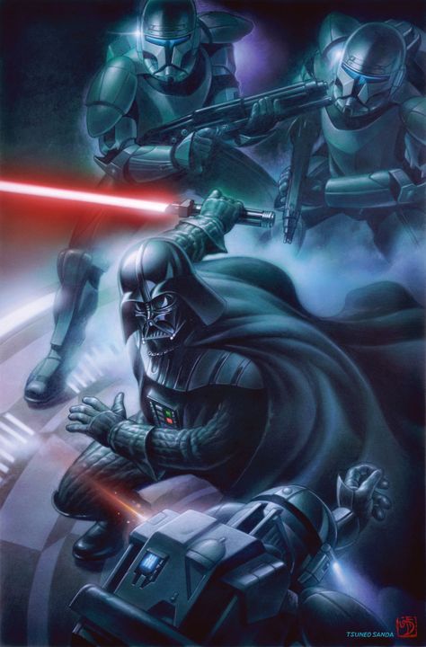 Nerd Core, Star Wars Illustration, Darth Vader Star Wars, Anakin Vader, Star Wars Canon, Ralph Mcquarrie, Vader Star Wars, Star Wars Concept Art, Star Wars Men