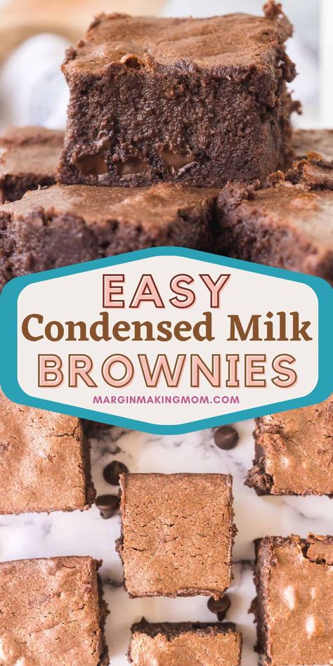 Sweetened Condensed Milk Brownie Recipes, Fudgy Condensed Milk Brownies, Sweetened Condensed Brownies, Condensed Coconut Milk Recipes Desserts, Brownies With Evaporated Milk, Brownies With Eagle Brand Milk, Chocolate Condensed Milk Cake, Brownie Mix And Sweetened Condensed Milk, Sweet Condensed Milk Brownies