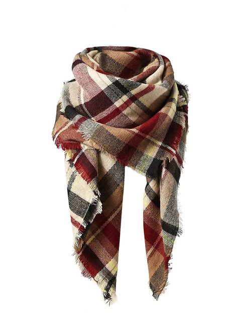 Scarf Clothing, Cloth Shop, Fall Blanket, Thick Scarf, Shop Branding, Classic Closet, Oversized Blanket, Tartan Scarf, Plaid Blanket Scarf