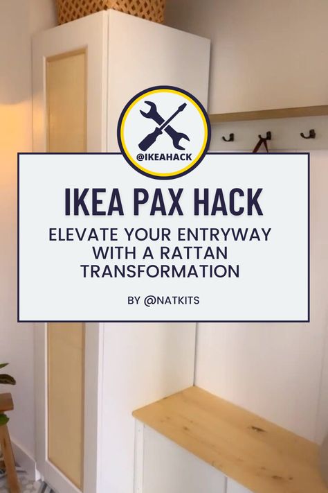 Ikea Pax Entryway, Entrance Wardrobe Ideas, Ikea Pax Wardrobe Hack, Pax Wardrobe Hack, Ikea Pax Wardrobe, Pax Wardrobe, Diy Ikea Hacks, Ikea Pax, Clever Hacks