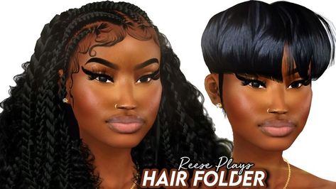 Sims 4 Black Female Hair, Sims 4 Cc Clothes Black Female Hair, Hair Cc Folder, Sims 4 Hair Cc Black Female Braids, Sims 4 Hair Cc Black Female Alpha, Sims 4 Cc Hair Xxblacksims, Urban Sims 4, Sims 4 Short Hair Cc, Urban Sims 4 Cc