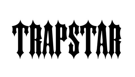 Trapstar Logo Font Trapstar Drawing, Trapstar Font, Trapstar Tattoo, Trapstar Logo, Film Font, Nightmare Before Christmas Font, Trap Star, Sci Fi Fonts, Animated Fonts