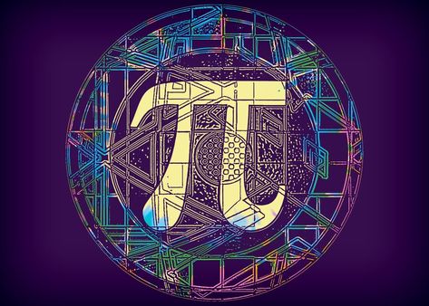 Maths Related Pictures, Math Profile Picture, Pi Aesthetic, Pi Math Art, Math Logo, Circumference Of A Circle, Pi Number, Math Wallpaper, Art With Jenny K