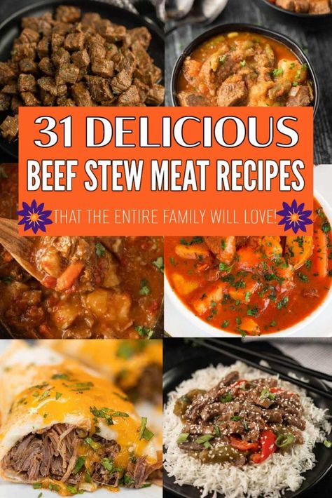 Easy Beef Stew Meat Recipes, Beef Stew Meat Recipes Easy, Pork Stew Meat, Beef Stew Meat Recipes, Tasty Beef Stew, Crockpot Steak, Eating On A Dime, Recipes Shrimp, Easy Beef Stew