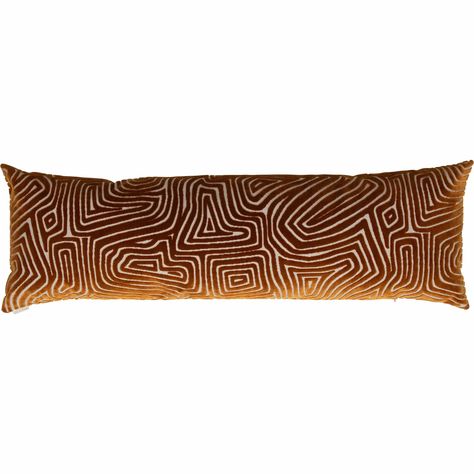 Vertigo Lumbar Pillow, Rust-Accessories-High Fashion Home Black Bolster Pillow, Rust Lumbar Pillow, Png Accessories, Striped Bolster Pillow, Burnt Orange Lumbar Pillow, Brown Lumbar Pillow, Modern Decorative Pillows, Fringe Pillows, High Fashion Home