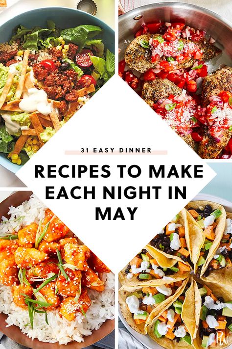 Best Spring Dinner Recipes, Easy Dinner Recipes Spring, Spring Easy Dinners, Spring And Summer Recipes, Springtime Dinner Recipes, Quick Summer Dinner Recipes, Summer Vegetarian Dinner, Healthy Spring Dinner Recipes, Spring Eats