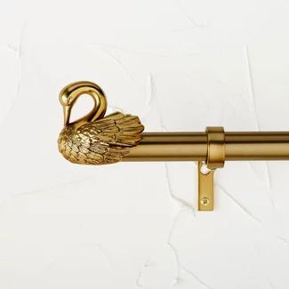 Opalhouse designed with Jungalow New Arrivals : Target Vintage Spring Aesthetic, Vintage Spring Decor, Spring Mantle Decor, Wood Curtain Rods, Spring Mantle, Metal Curtain Rod, Ethereal Essence, Decorative Wall Sculpture, Gold Swan