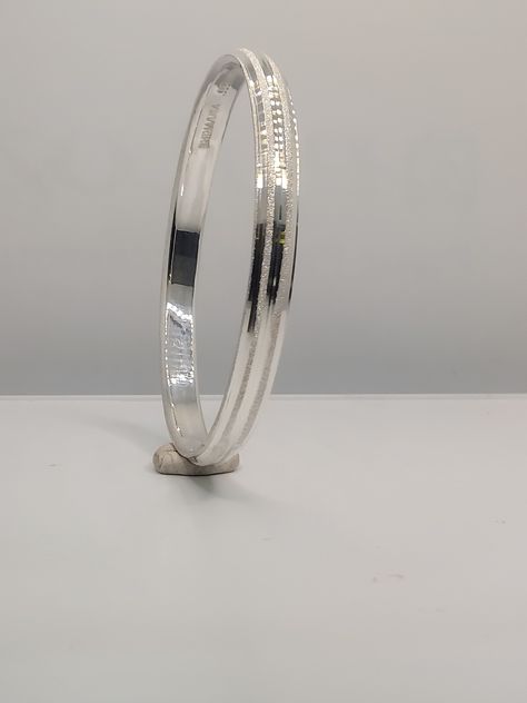 Men’s Silver Ring Design, Silver Bangle For Men, Mens Ring Silver, Silver Kada For Men Punjabi, Silver Kada For Men Indian, Kada Designs Silver For Men, Unique Silver Kada For Men, Kada For Men, Silver Kada For Men