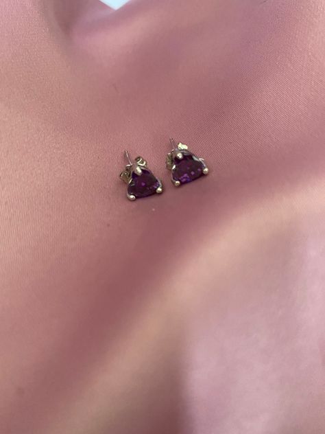 Our beautiful purple diamanté heart stud earrings make a beautiful statement piece. The size of the hearts are 1cm The posts are sterling silver Check out our mix and match any 4 items of your choice for £30!  In every listing there is a mix and match photo with a number unique to that item, when purchasing the mix and match listing please quote the 4 unique item numbers so I know which items you would like sending.  If the listing has different colours or styles please also specify this with th Purple Jewellery, Heart Purple, Heart Jewellery, Jewelry Purple, Love Earrings, Purple And Silver, Purple Jewelry, Earrings Purple, Heart Stud Earrings