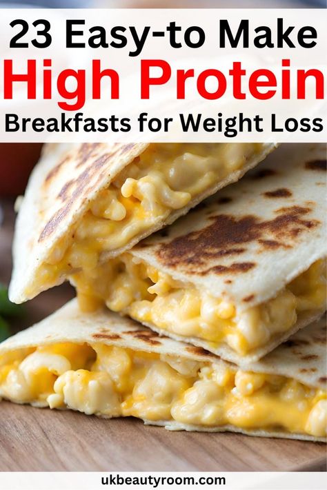 23 High Protein Breakfast Ideas to Help You Loose Weight! Burrito Sandwich, Weight Aesthetic, High Protein Breakfast Ideas, Protein Breakfast Ideas, Food To Gain Muscle, Recipes Smoothies, Packed Breakfast, Snacks Under 100 Calories, Eggs Recipes