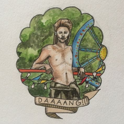 Joe Dirt Tattoo, Joe Dirt, Funny Wood Signs, Art Pics, Creative Tattoos, Wood Signs, Watercolor Paintings, Male Sketch, Clip Art