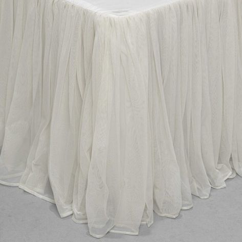 Weinman 20" Bed Skirt Types Of Bed Frames, Tulle Bedskirt, White Daybed, French Country Bedding, Romantic Bed, Country Bedding, Daybed Bedding, Top Beds, Dust Ruffle