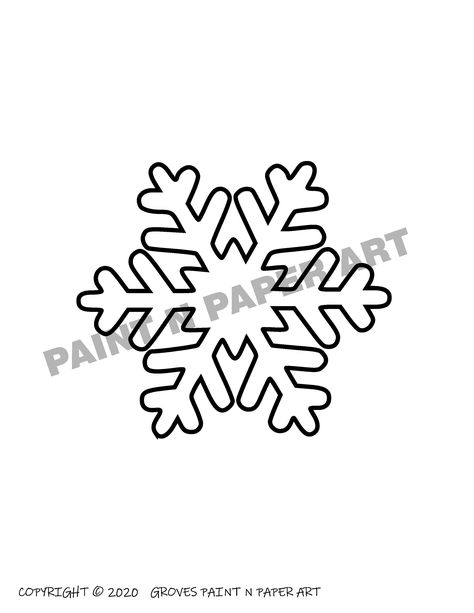 Snowflake doodles simple