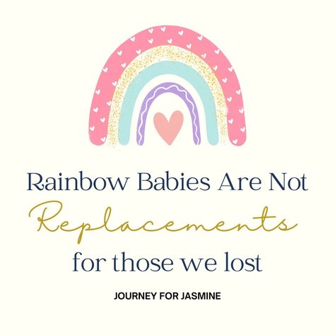 Rainbow babies are amazing and healing in so many ways. They will never be replacements for the babies we are missing. Just as one living child could never replace another living child. We love each and every one of our babies. We want each and every one of them. They are ours forever, whether they are physically here or not. Having a rainbow does not mean we are healed and don't miss our angel. It doesn't mean we don't want to talk about our angel anymore. Rainbows are not replacemen... Baby Born, Rainbow Baby, A Rainbow, Talk About, Healing, Angel, Rainbow