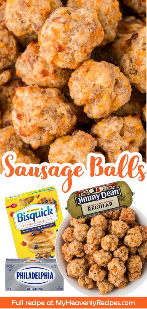 Sausage Balls Recipe Bisquick, Bisquick Sausage Balls With Cream Cheese, Sausage Balls With Cranberry Dip, Sausage Balls With Cream Cheese Bisquick, Sausage And Bisquick Balls, Sausage Ball Casserole, Jalapeño Popper Sausage Balls, Pioneer Woman Sausage Balls, Christmas Sausage Balls